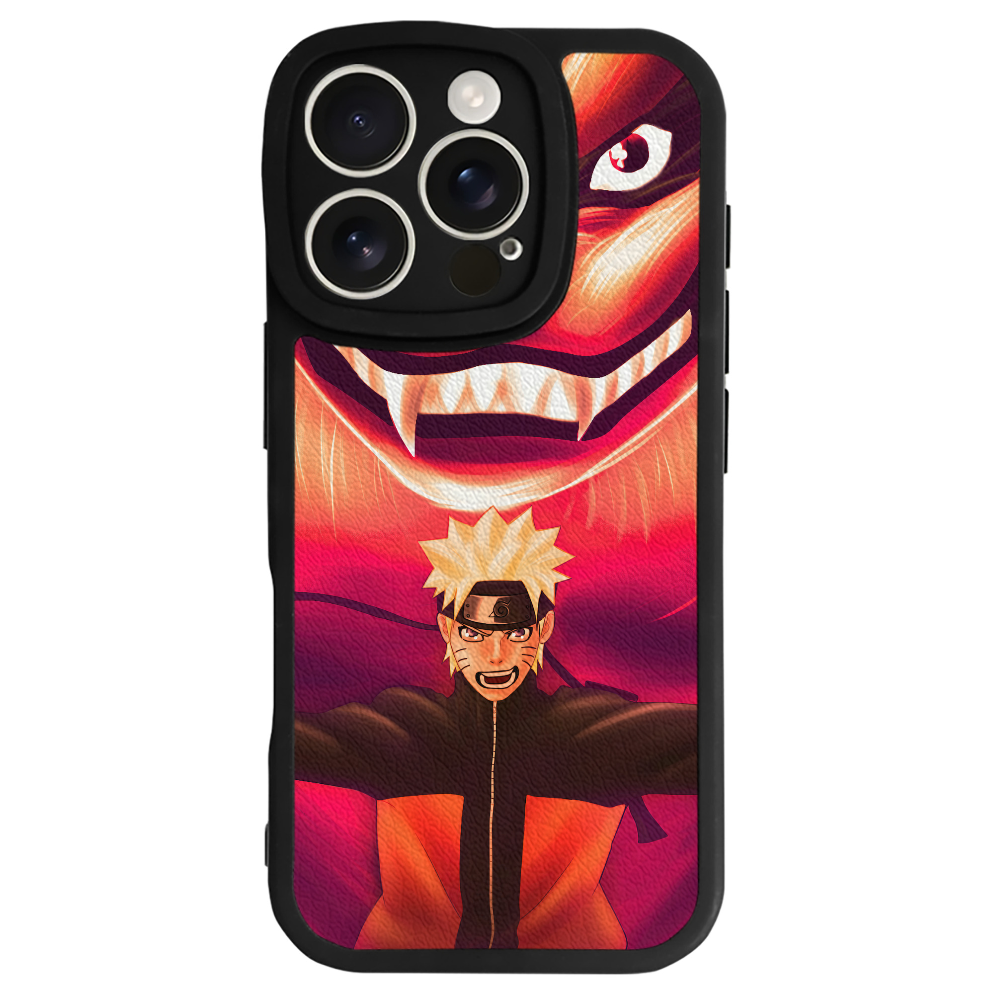 （画像用） NARUTO -ナルト- NARUTO -ナルト- 疾風伝 【iPhone 16シリーズ対応】シリコンスマホケース（レザー調） 材質：シリコン